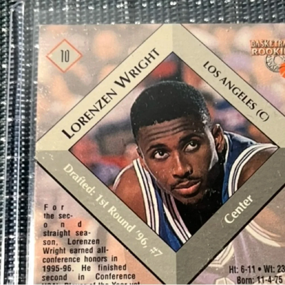 1996 🏀 RIP Lorenzen Wright The Score Rookie RC NBA Basketball Trade Card No #10